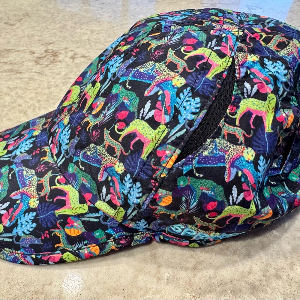 Vibrant Animal Print Sprints running Cap hat